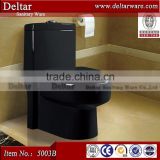 one piece black color toilet wc price, high temperature color toilet sanitary ware manufacturer
