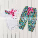 Super Cute Newborn Baby Girls Light Pink Short Sleeve Romper Matching Polka Dot Pants Summer Kids Cotton Pajamas Baby Romper Set thumbnail-3