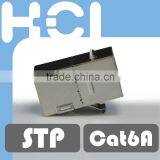 Network Solution RJ45 8P8C Cat6A 180 Degree Shielded STP Straight Keystone Coupler