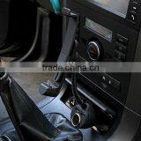 Universal Cigarette Car Mount Holder With 2 USB Port and Extra Socket For Mobile Phones thumbnail-5