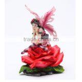 Polyresin Flower Fairy Figurine Statue thumbnail-1