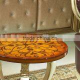 European Style Luxury Coffee Table, Beautiful Painting Wooden Tea Table, Fashionable Little Round Table (BF01-ML043) thumbnail-2