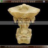 Classical Stone Washing Basin Carved With Fish thumbnail-1
