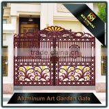 Color Painted Aluminum Front Yard Gate With Decorative Metal Artworks thumbnail-2