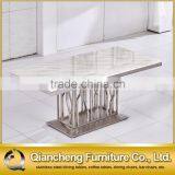 2017 High Quality Simple Style Marble Top Dining Table Set thumbnail-5