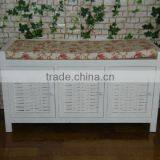 New Design Wooden Shoe Cabinet Design With a Chair to Sit on thumbnail-1