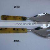 Resin Handle Salad Server Set in Steel Polished Handles in Other Material Also Available thumbnail-1