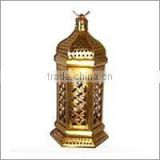 golden moroccon metal lantern