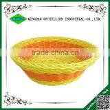Cheap Woven Decorative Colored Fruit Plastic pe Rattan Basket thumbnail-3