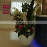 Modern White Fiberglass Vase Pot thumbnail-1