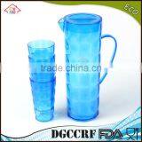 NBRSC Set of 5 Pcs Plastic ps Cold Water Jug Drinking Water Kettle Tea Pot Water Jug With Cups thumbnail-3