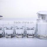 Classic Glass Water Jug 1500ml Color Printing Glass Jug and 6pcs 250ml Cup Set thumbnail-4