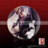 Europe Style Excellent Quality Hand Painting Portrait Halloween Ceramic Plates for Souvenir thumbnail-1