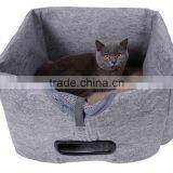 Three Usages Portable Indoor Outdoor Foldable Travel Kitten Beds Cave Cat Carrier Bag thumbnail-4