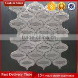 Lantern Shaped Rough Surface Grey Granite Stone Mosaic Tiles thumbnail-1