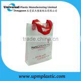 Environmental Flexo Printing Blockbottom Soft Loop Handle Bag for Shopping thumbnail-4