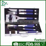 6pc Stainless Steel BBQ Set With TPR Coating in Aluminum Case thumbnail-1