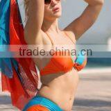 2015 Girl Hot Sex Bikini Unique Products to Sell With Cover up Beach Dress thumbnail-3