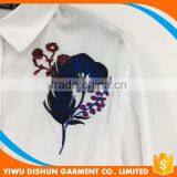 Women Latest Design Custom Long Sleeve Embroidered Collar Shirt thumbnail-4