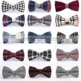 2015 Gentleman Wedding Party Tuxedo Bright Color Mens Bow Ties Pre-tied Adjustable Red Black Stripes Tartan Free Shipping