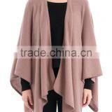 Knitted Cashmere Wool Poncho Shawl Scarf thumbnail-1