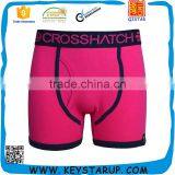 Fashion Newest 100% Cotton Pure Pink Color Boxer Shorts for Men thumbnail-1