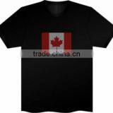 Latest Style EL Flashing T-shirt With National Flag Flashing With Personal Design thumbnail-1