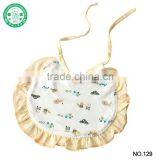 Ruffled Corner 100% Cotton Cute Baby Bibs thumbnail-2