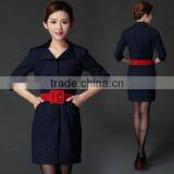 Custom Nice and Chantilly Stewardess Flight Attendant Airline Dress Design Wholesaele thumbnail-1