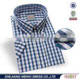 Pure Cotton Plaid t Shirts for Men Fancy t Shirt Wide Neck Men thumbnail-1