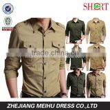 Mens Designer Summer Shirt Fashion Army Shirts High Quality Military Casual Shirts thumbnail-1
