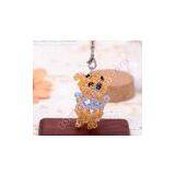 2013 New 3D Beaded Winnie Bear Charm Bag Ornament thumbnail-2