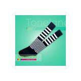 Ladies Fashion Striped Knee Over Socks