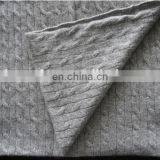 Sharrefun OEM Service Wholesale 12gg Cashmere Cable Knitted Baby Blankets thumbnail-2