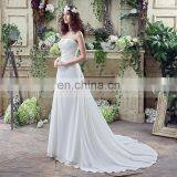 Wholesale Strapless Lace-Up Beaded Chiffon Wedding Dresses SQS035 thumbnail-2