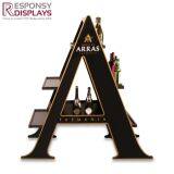 A Character Wine 3D Display Stand Two-sided Acrylic And Wood Cell Floor Display thumbnail-2