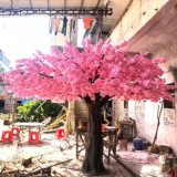 5meter height large fiberglass trunk artificial cherry tree