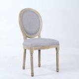 Vintage Design Wooden Frame Linen Dining Restaurant Room Solid Wood French Style HL-6001 thumbnail-1