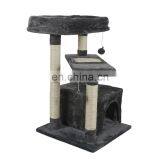 Amazon Hot Selling Large Size Wooden Pet Scratcher House Tower Condo Cat Tree thumbnail-6