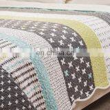 Luxury Vintage Plaid Floral Patchwork Bedsure Queen/King/Custom Size3-Piece Quilt Set Coverlet thumbnail-4