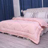 Full-size Pink Color Household Quilt Pure Cashmere Warming Quilt thumbnail-1