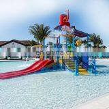 Customized Amusement Water Park Commercial Water Slide Palm Tree Water House thumbnail-5