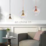Modern E27 Clear Glass Ball Decorative Energy Saving Ceiling Pendant Lamp thumbnail-3
