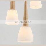 Modern Simple Wood Lampshade Kitchen Ceiling Pendant Lights thumbnail-3