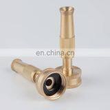 4" Adjustable Brass Garden Nozzle Fitting Brass Knurled High Pressure For Water From Spray To Jet Metal Hose Nozzle thumbnail-5