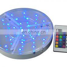 6 Inch Crystal 7 Colors Changed Led Light Base With Rechargeable Battery thumbnail-4