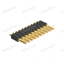 Dnenlink 2.00mm Pitch Single Row H4.0mm Solder Male Header PogoPin Connector thumbnail-1