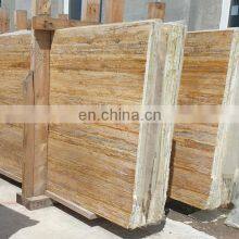 Premium High Quality Outdoor and Indoor Construction Projects Gold Yellow Travertine Vein Cut Slab Made in Turkey CEM-SLB-05-02 thumbnail-2