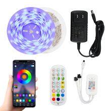 Hot Selling Smart Voice Control Flexible RGB Strip IP65 12-24v With Remote Control thumbnail-2