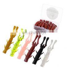 JOHNCOO 60mm 1.6g 30pcs Pesca Isca Artificial Wobblers Attractive Fish Soft Worm Soft Shrimp Fishing Lure thumbnail-1